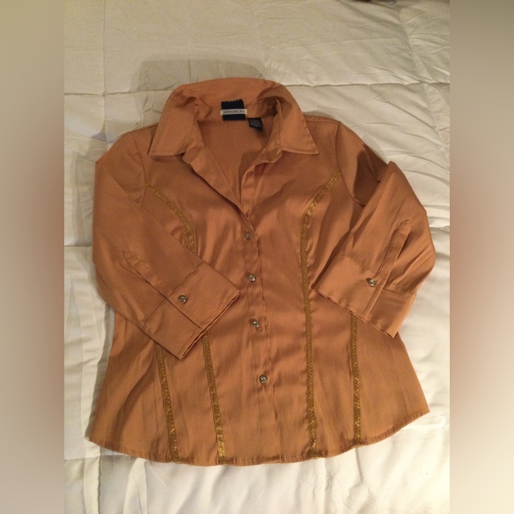 Stretch Women’s size M tailored blouse, M